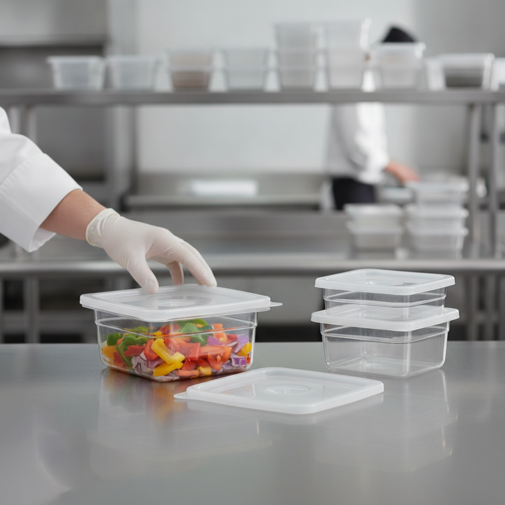 Polypropylene Clear Cover 100x100mm for Food Storage