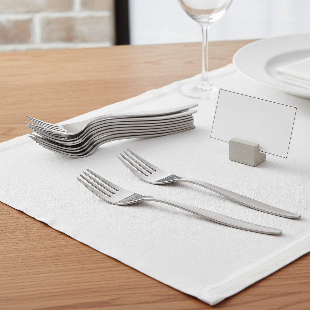 18/0 Stainless Steel Table Forks for Versatile Dining (Pack of 12)