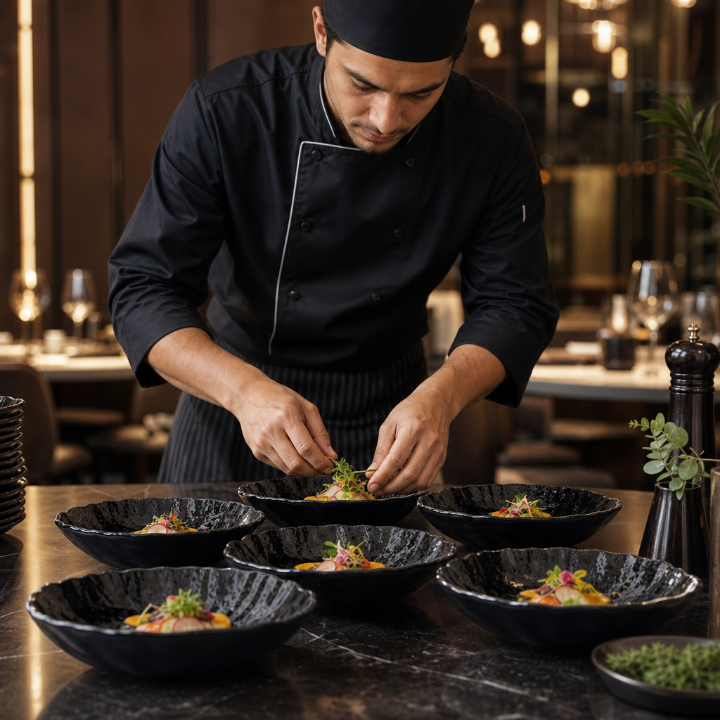 Toughened Ceres Bowls 170mm Black Glass for Elegant Dining (Pack of 6)