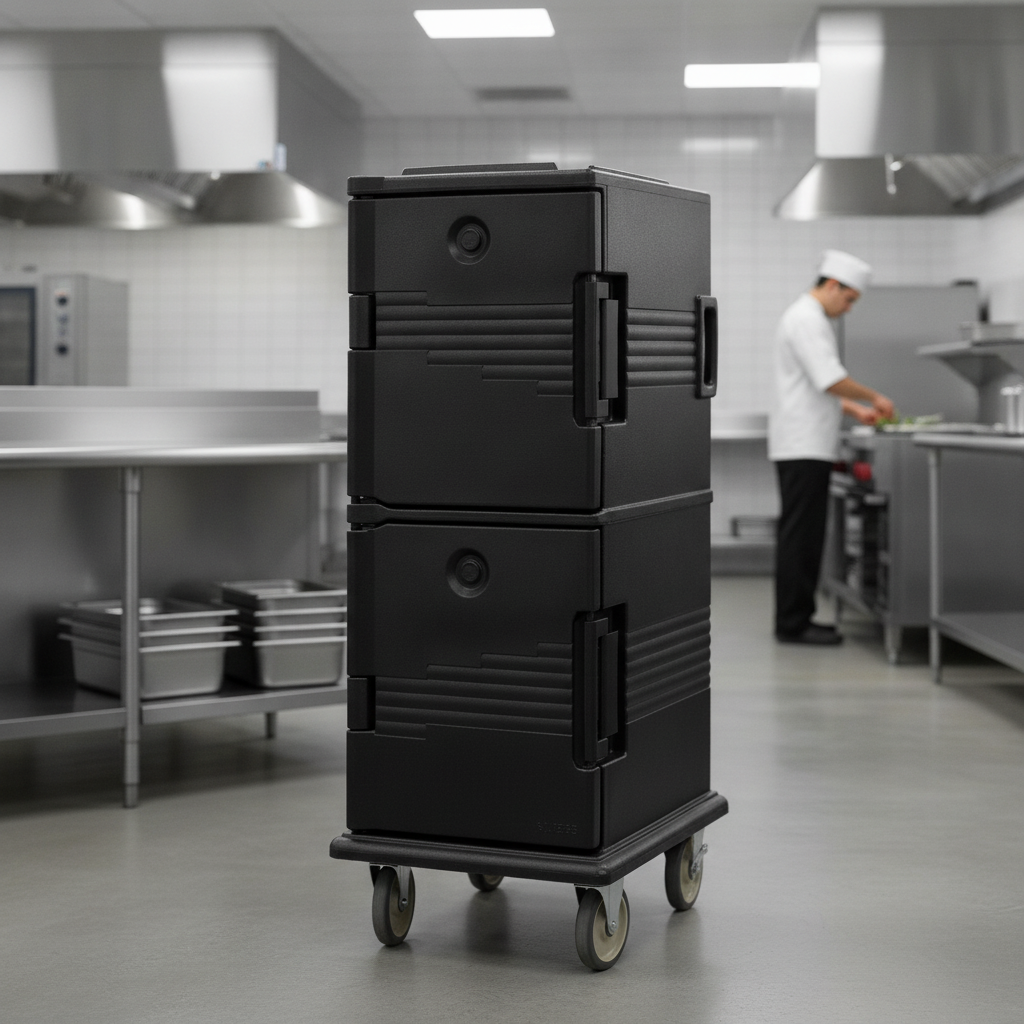 High Density Polyethylene Insulated Food Cart for Catering Events