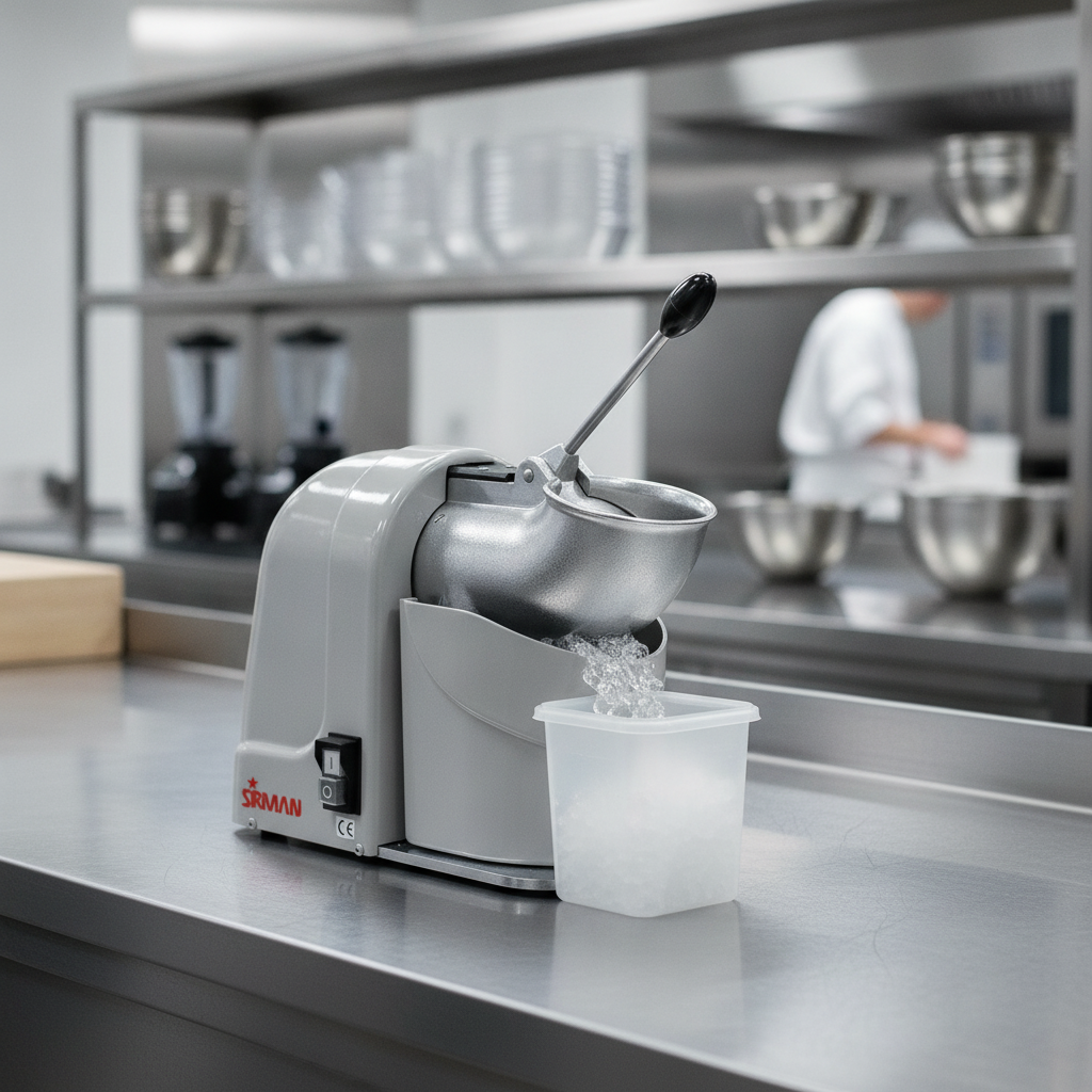 Aluminium and Stainless Steel Electric Ice Crusher 50kg/hr for Catering