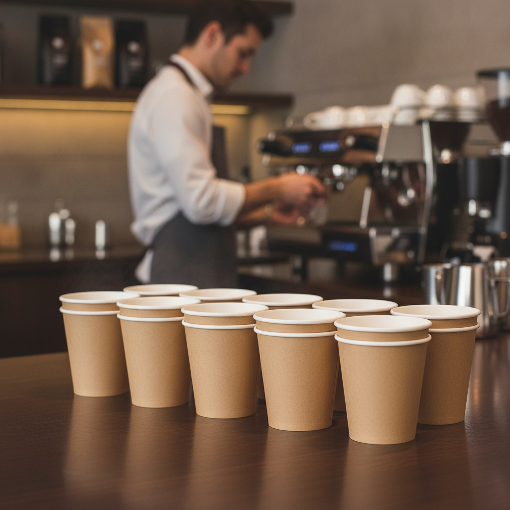 Paper Hot Cups 6oz for Serving Speciality Coffees (Pack of 1000)
