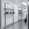 Stainless Steel Adjustable Rails for Food Transport (Pack of 2)