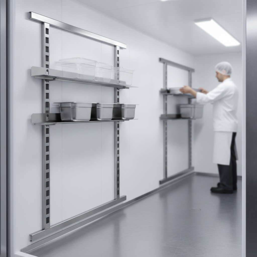 Stainless Steel Adjustable Rails for Food Transport (Pack of 2)