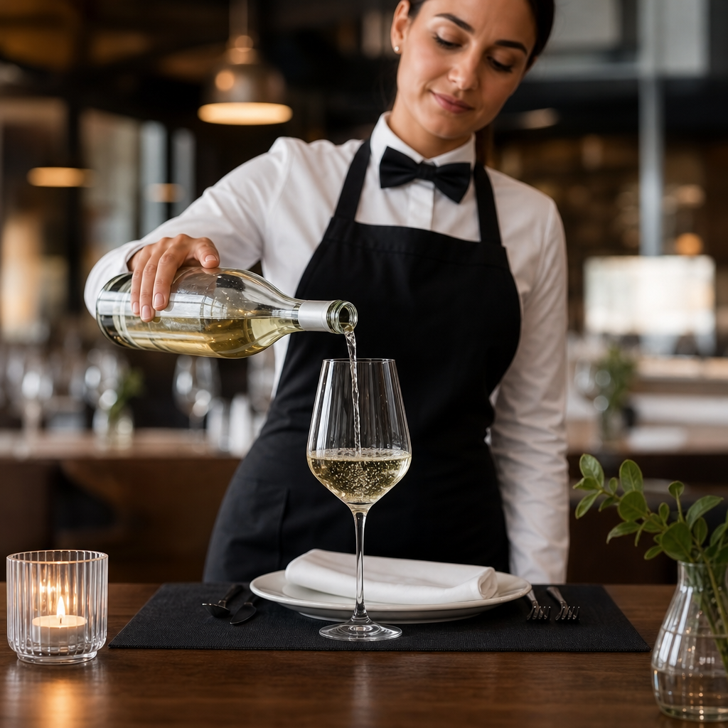 Tempered Glass White Wine Glasses 445ml for Bars & Restaurants (Pack of 6)
