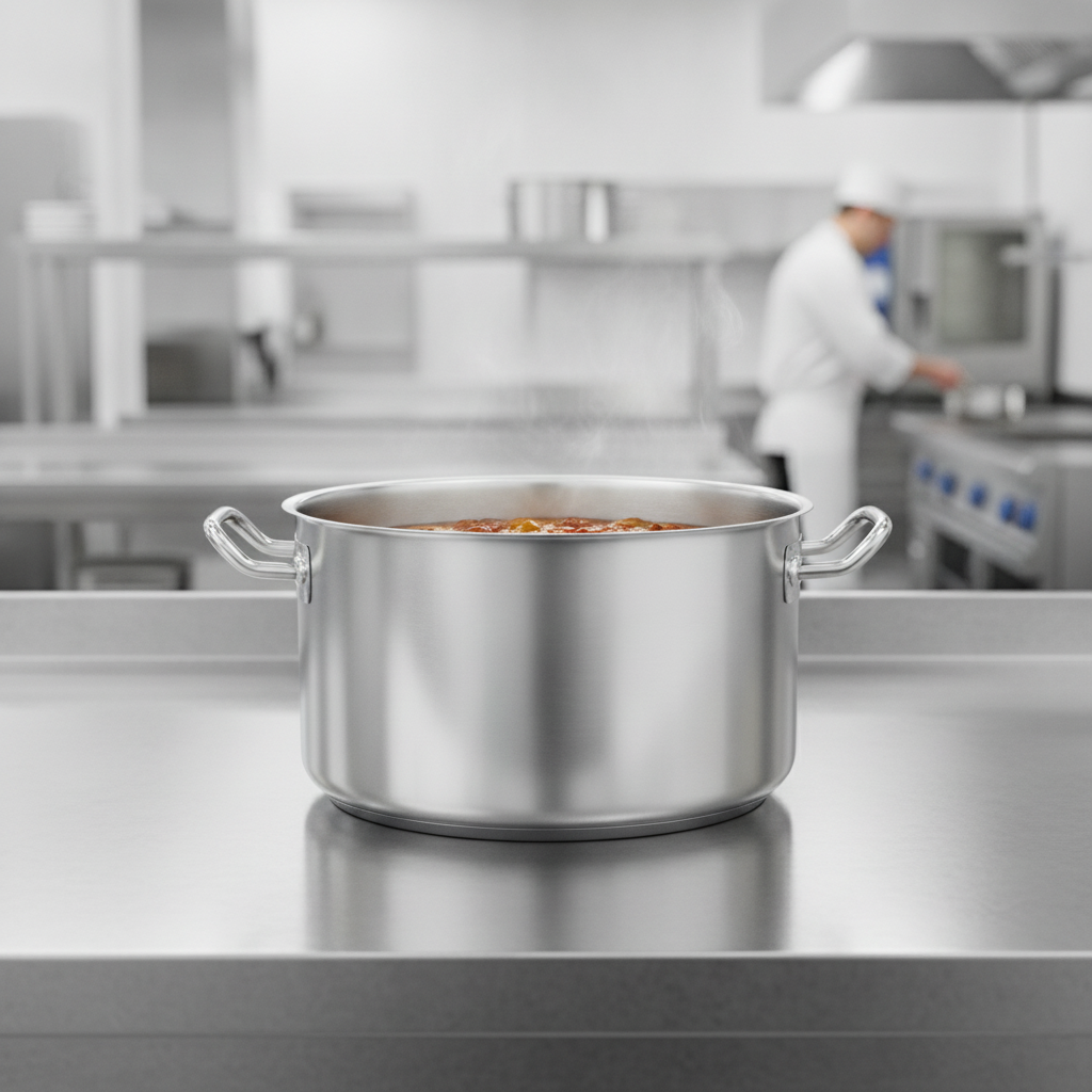 Stainless Steel Stew Pan 18.5L for Event Catering