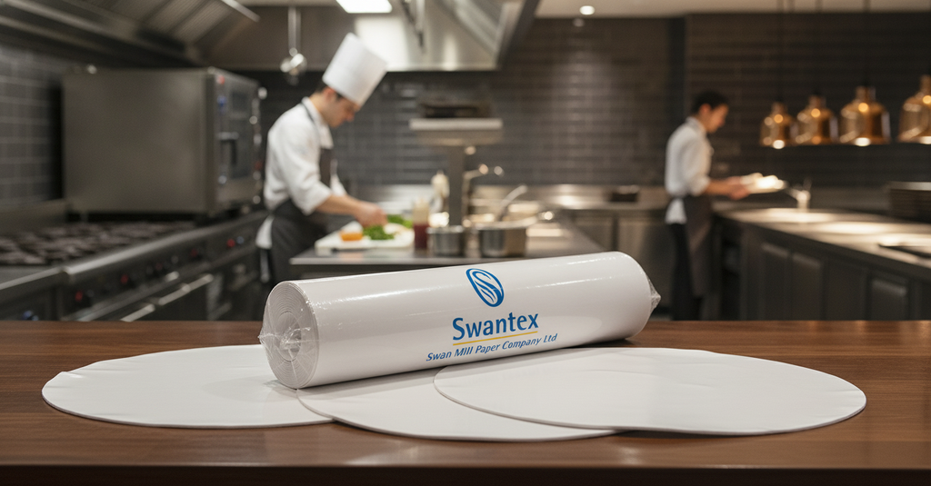Glossy White Paper Table Cover 700mm for Events & Catering (Pack of 400)