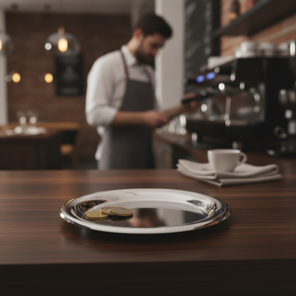 Stainless Steel Tip Tray 140mm for Dining Transactions