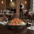 Stainless Steel Seafood Serving Bowl 245mm for Elegant Dining