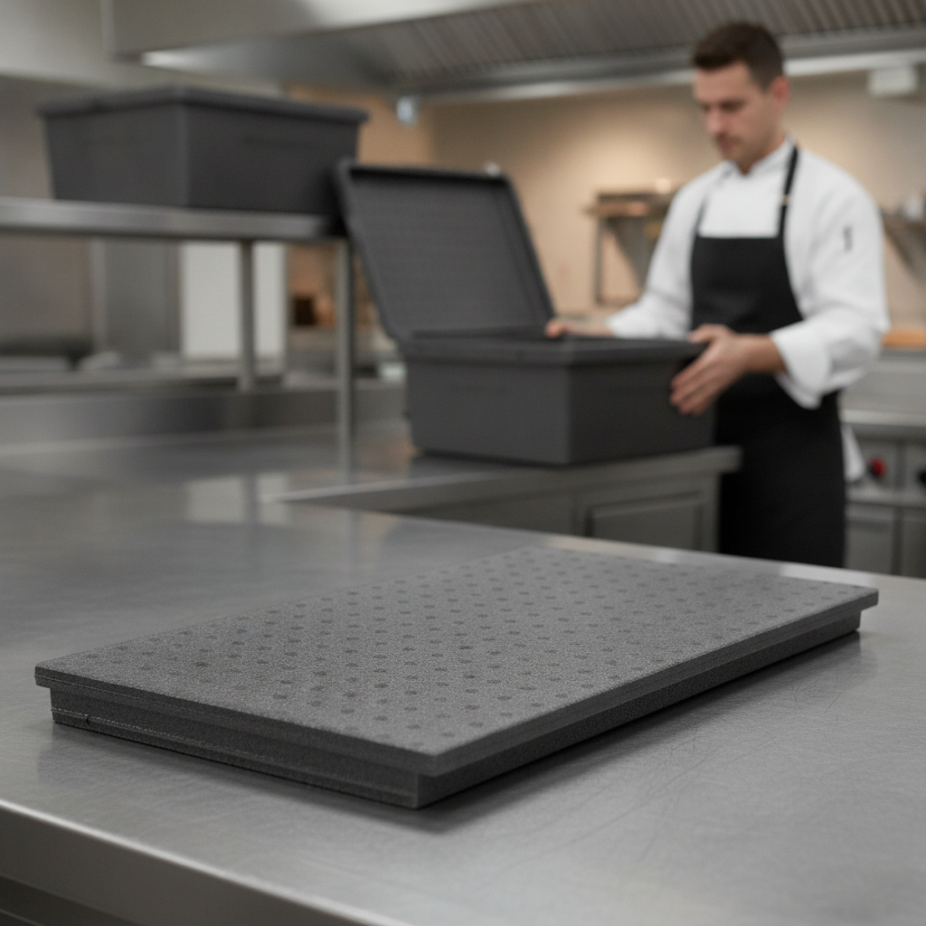 Polypropylene Thermobarrier for Food Transport Boxes