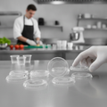 Clear PET Lids for Portion Pots 6mm for Food Service (Pack of 1000)