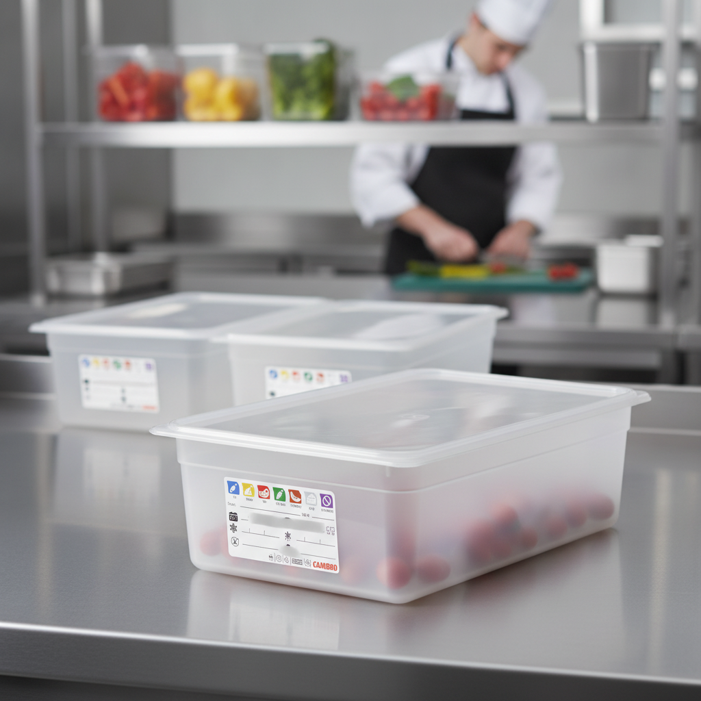 Polypropylene Food Storage Container 1/1 GN 150mm for Professional Kitchens