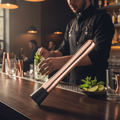 Stainless Steel Copper Cocktail Muddler 212mm for Mixology