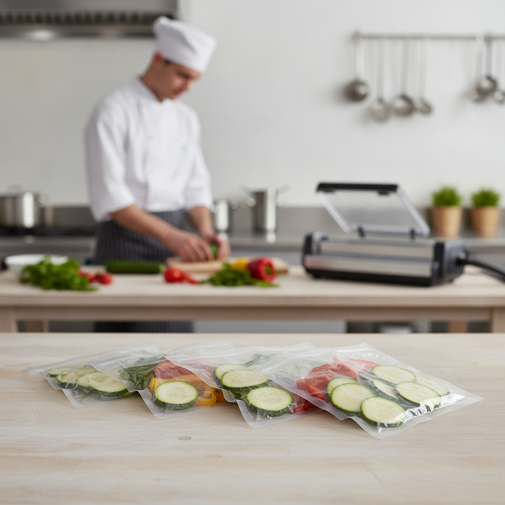 Polybutylene Compostable Vacuum Sealer Bags 200x300mm for Food Storage (Pack of 50)