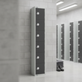 Powder Coated Steel Six Door Lockers 450mm Deep for Secure Storage