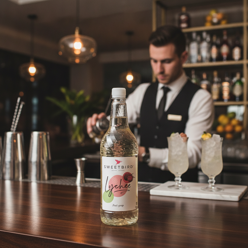 Lychee Syrup 1L for Cocktails and Tropical Drinks