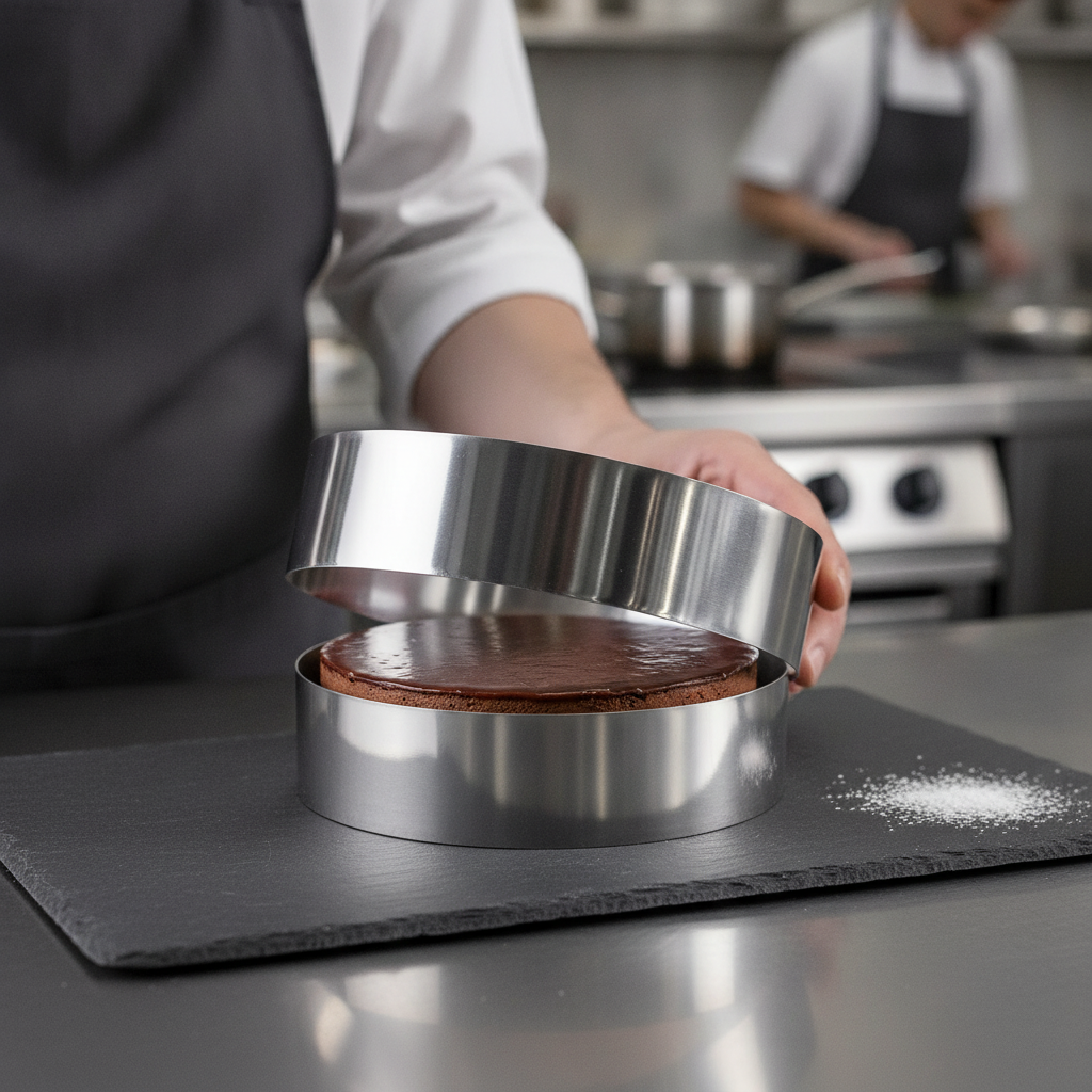 Stainless Steel Mousse Ring 240mm for Food Presentation