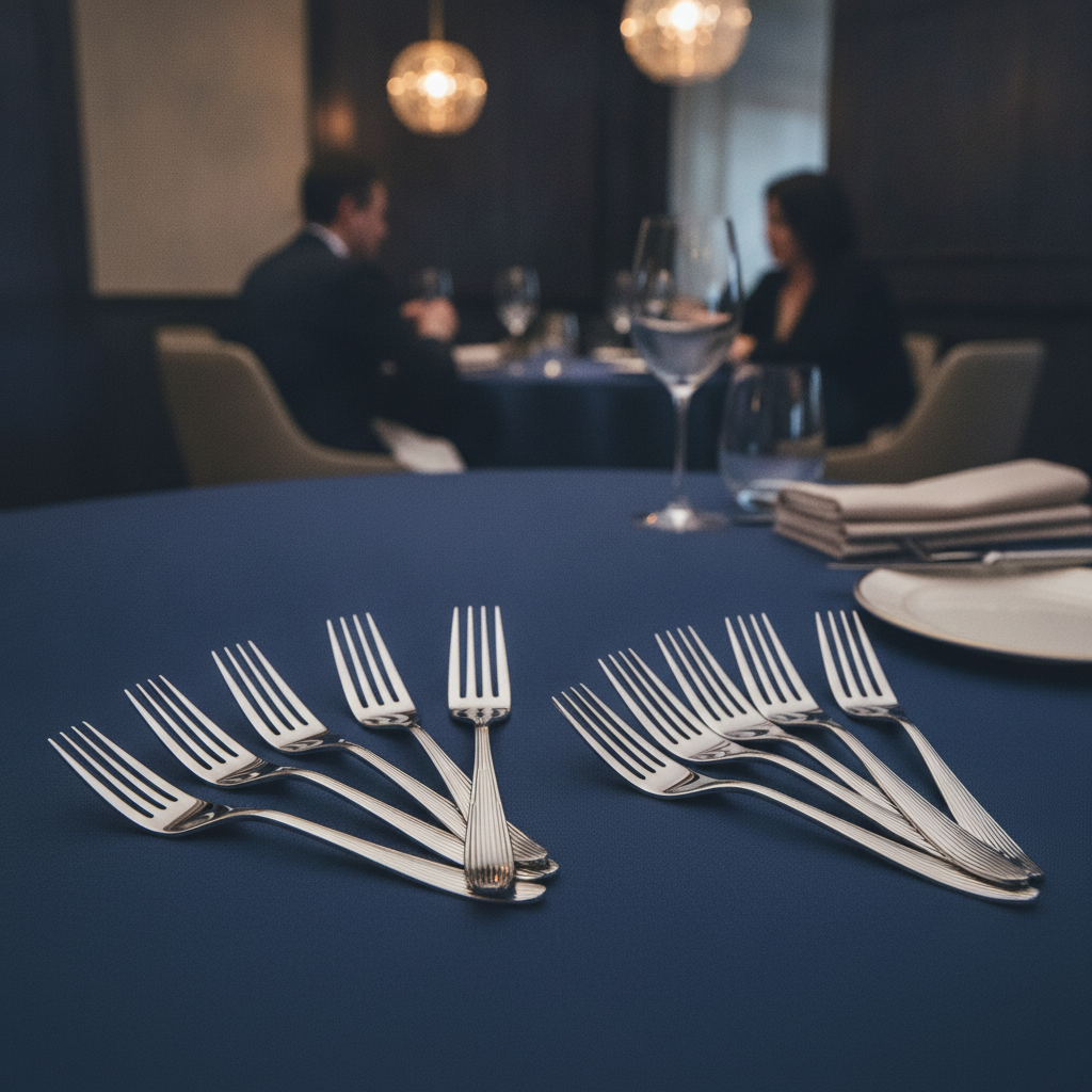 18/10 Stainless Steel Table Fork for Dining Experience (Pack of 12)