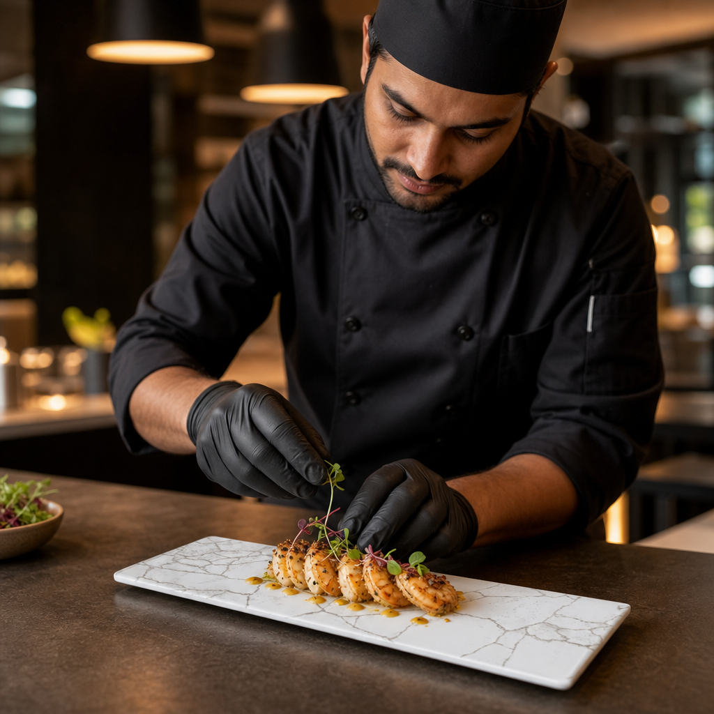 Oblong Plates 330x110mm Vitrified Ceramic for Hospitality (Pack of 6)