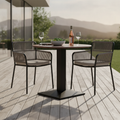 Walnut Round Dining Table 600mm for Indoor & Outdoor Use