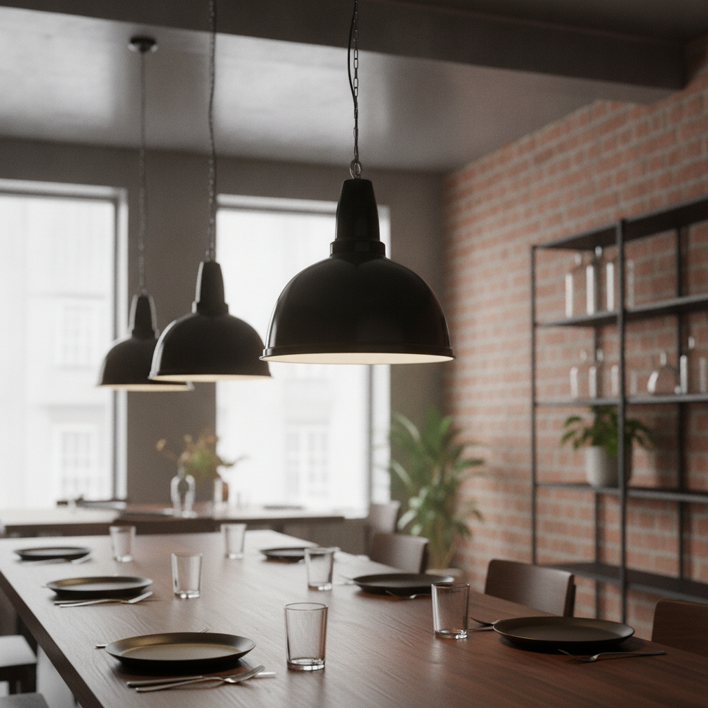 Iron Retro Pendant Light 430mm for Stylish Interiors