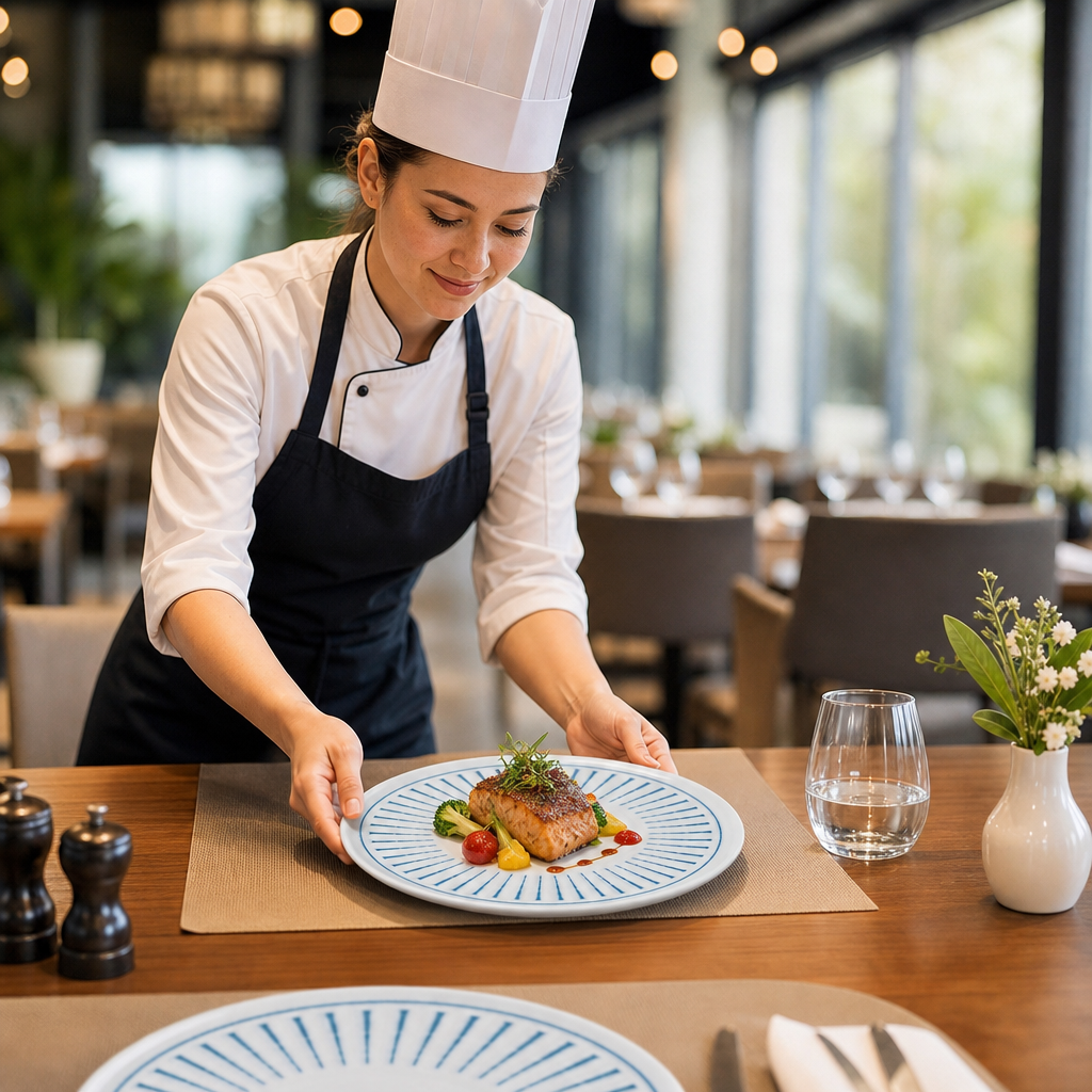 Walled Plates 260mm Vitrified Ceramic for Dining (Pack of 6)