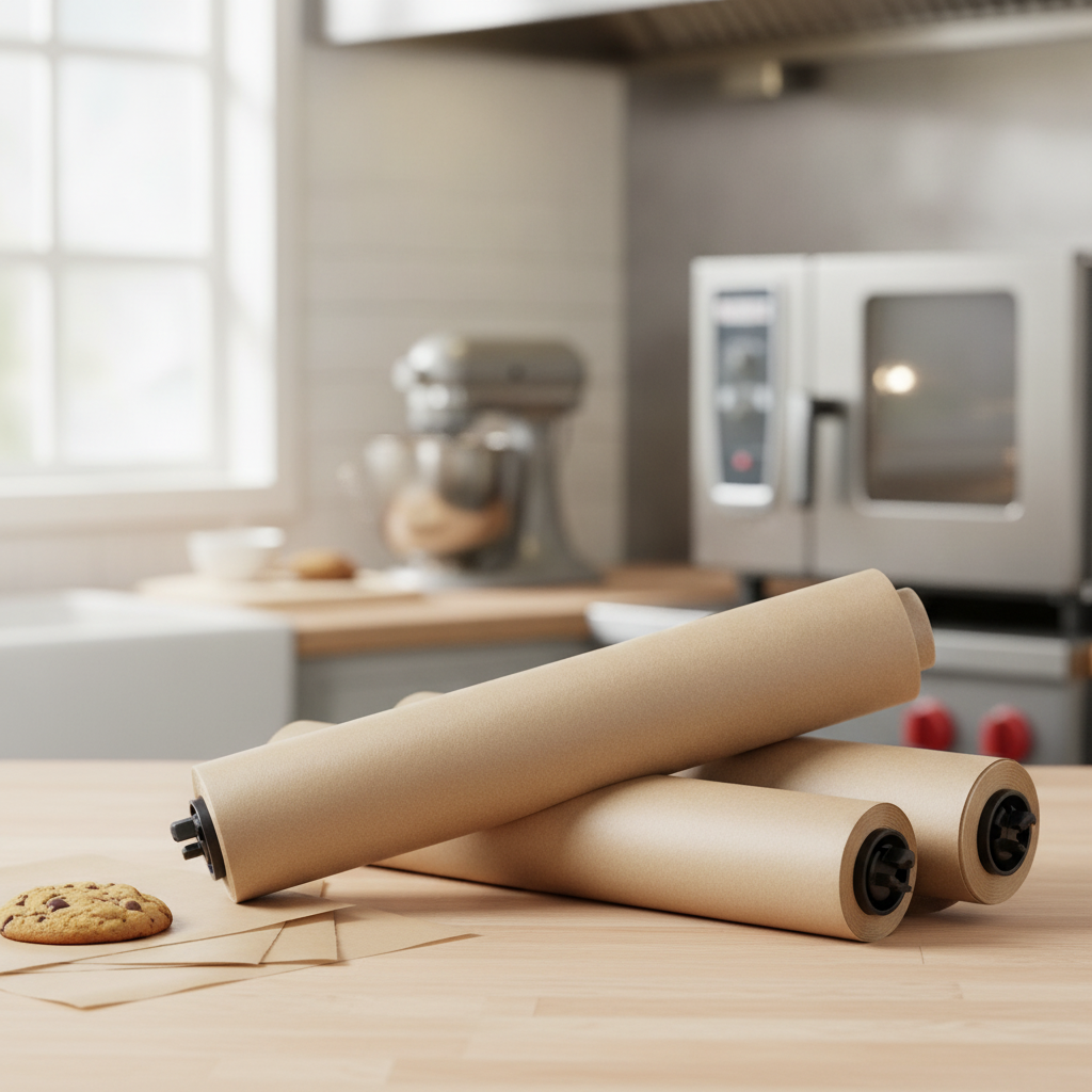 Unbleached Baking Parchment 300mm x 35m for Baking (Pack of 3)