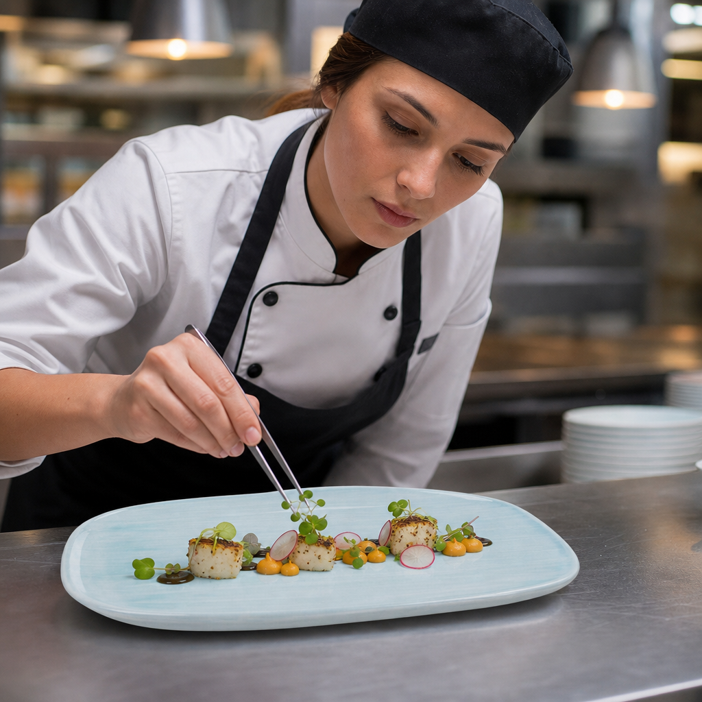 Oblong Plates 288x152mm Vitrified Ceramic for Professional Plating (Pack of 12)