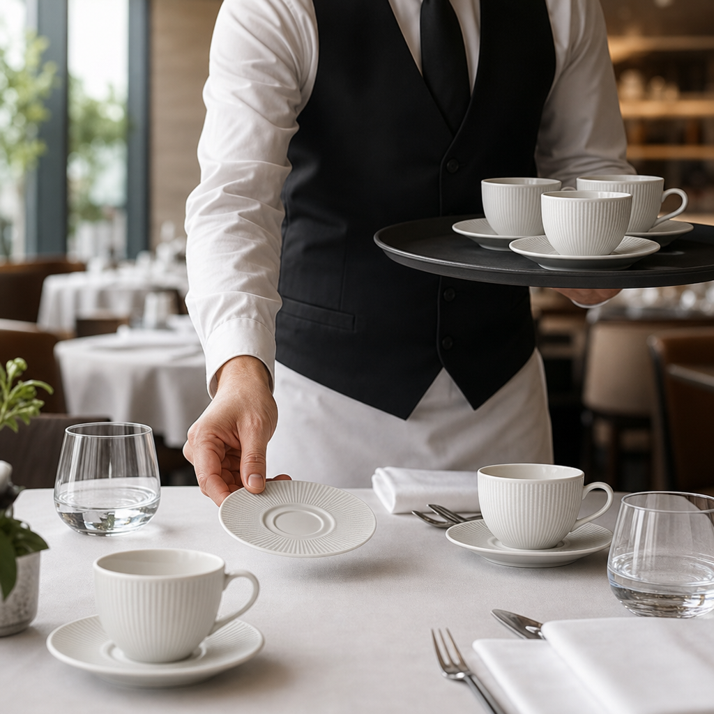Saucers 152.5mm Porcelain for Tea and Coffee Service (Pack of 36)