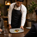 Rectangular Plates Grey Vitrified Ceramic for Dining (Pack of 12)