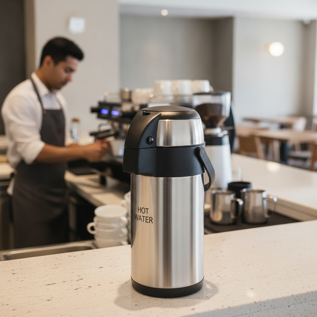 Stainless Steel Pump Action Airpot 3L for Hot Drink Service
