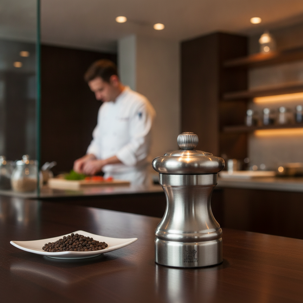 Stainless Steel Pepper Mill 4in for Professional Use