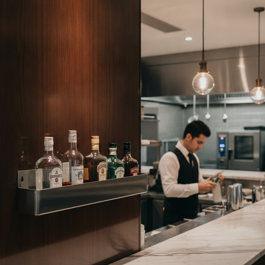 Stainless Steel Speed Rail 810mm for Busy Bars