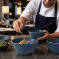 Sauce Dishes 900ml Blue Vitrified Ceramic for Hospitality (Pack of 12)