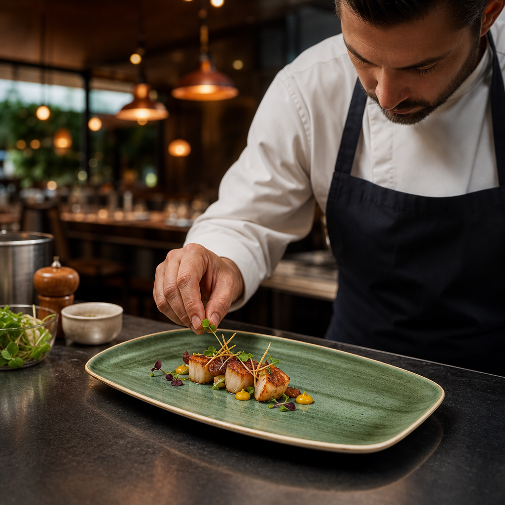 Oblong Chefs Plates 300mm Vitrified Ceramic for Creative Plating (Pack of 6)