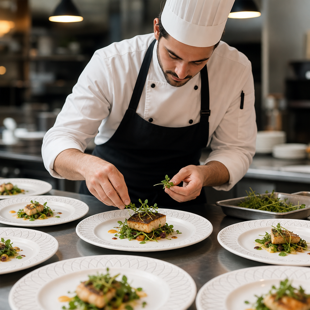 Plates 254mm Porcelain for Professional Catering (Pack of 12)