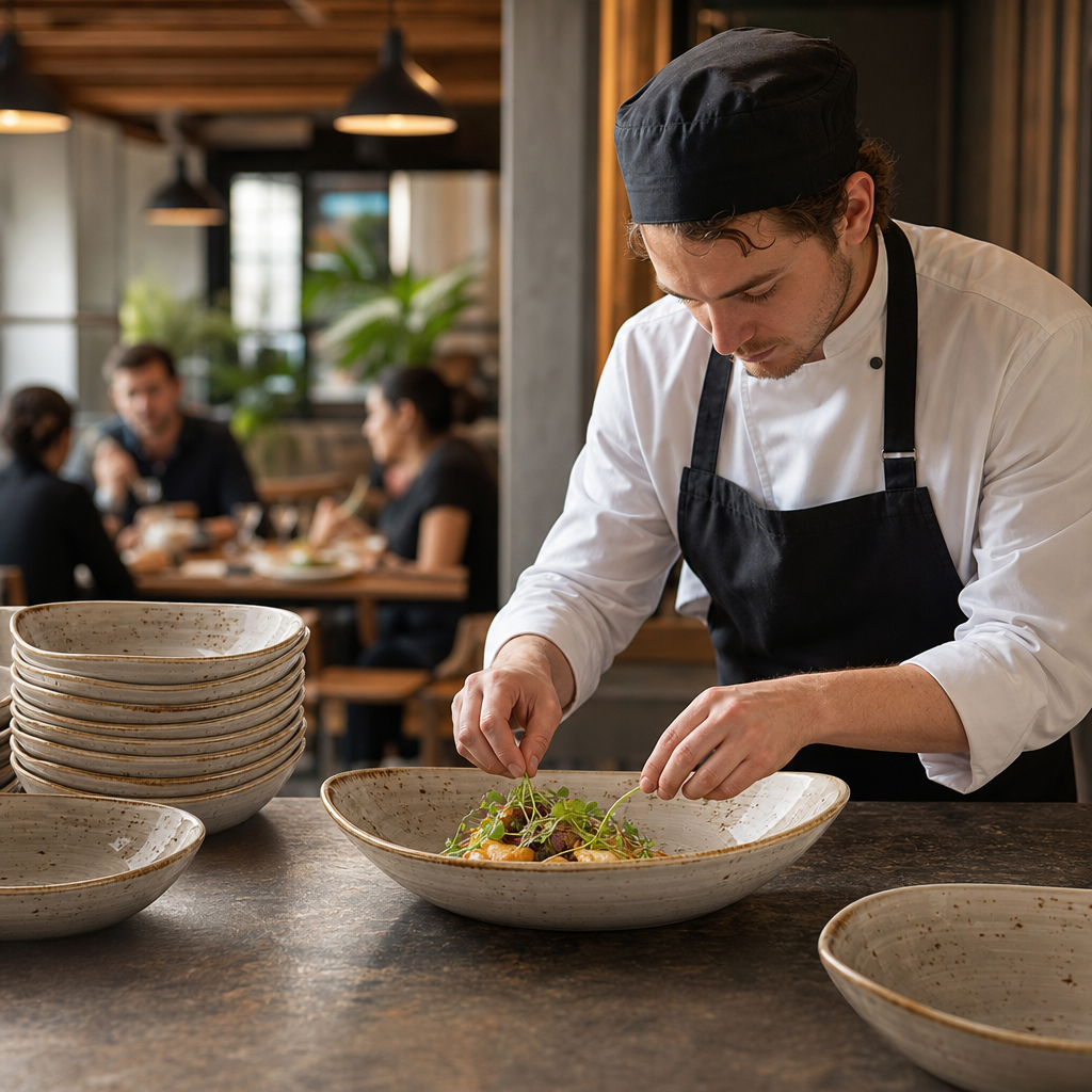 Bowls 180mm Porcelain for Restaurants & Cafés (Pack of 12)