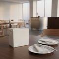 White Paper Dinner Napkins 40x40cm for Lunch Service (Pack of 500)