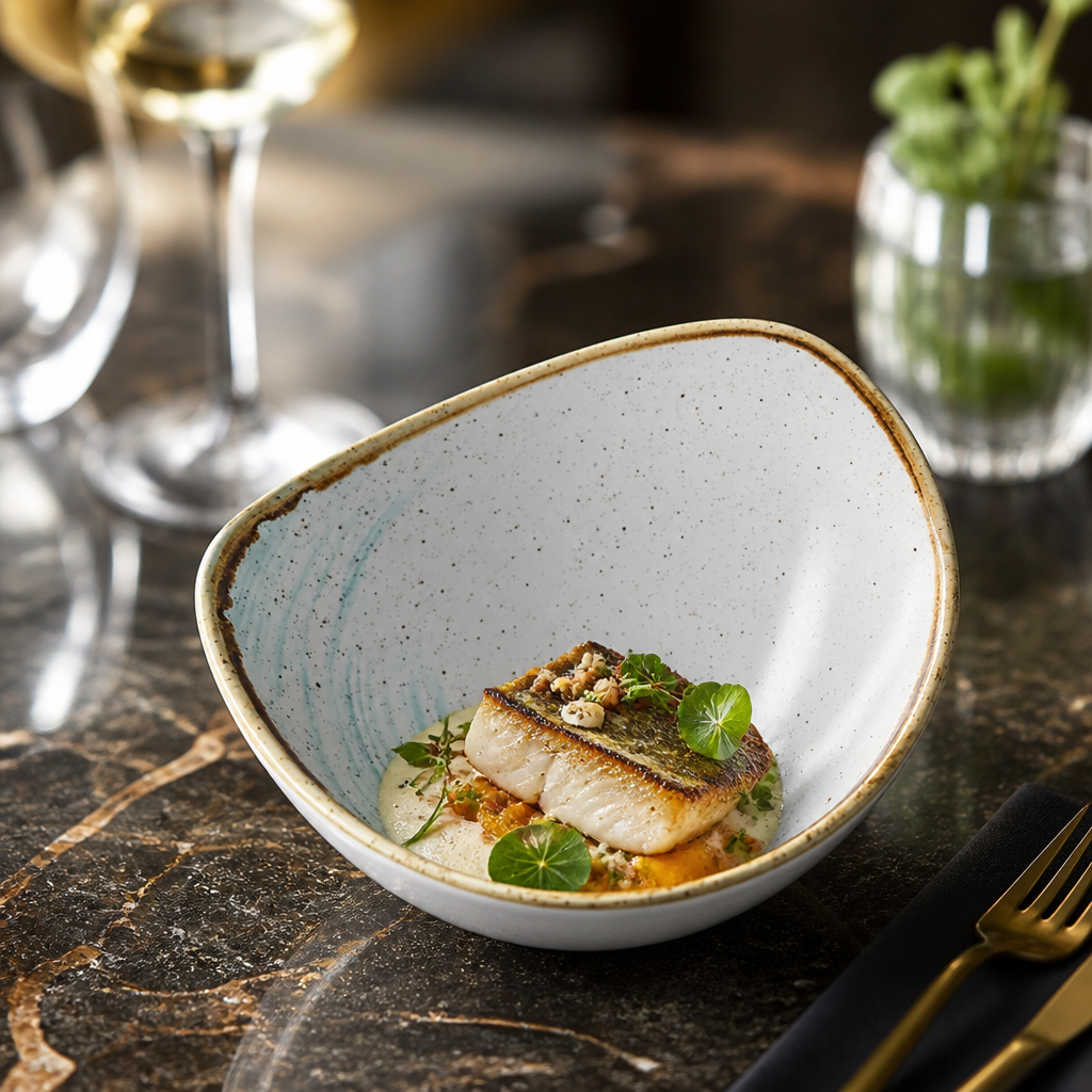 Stonecast Accents Lotus Bowl 370ml for Contemporary Dining