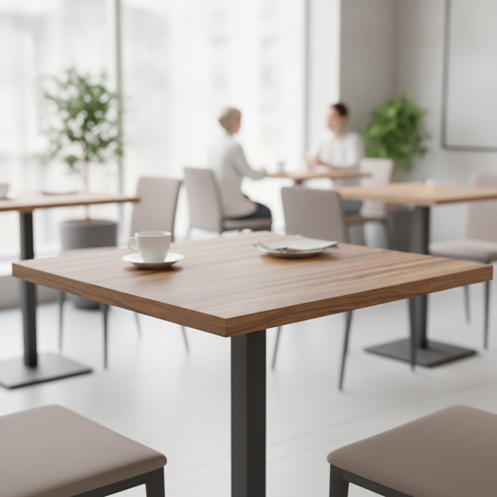 Melamine Square Table Top 700mm for Cafés & Restaurants