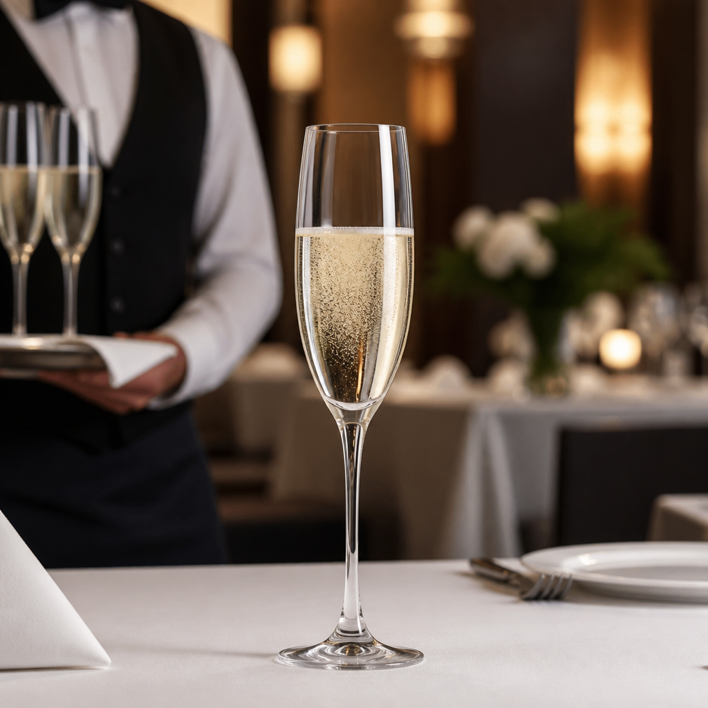 Glass Champagne Flute 160ml for Events & Catering (Pack of 24)
