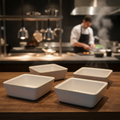 Super Vitrified Ceramic Small Casserole Dishes 2L for Hot & Cold Counter Service (Pack of 4)