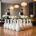 Porcelain White Bud Vase 125mm for Restaurants & Cafés (Pack of 12)