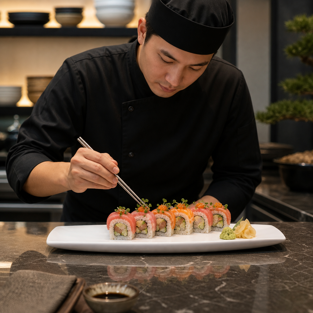 Rectangular Plates x 355 100mm Porcelain for Sushi & Desserts (Pack of 6)