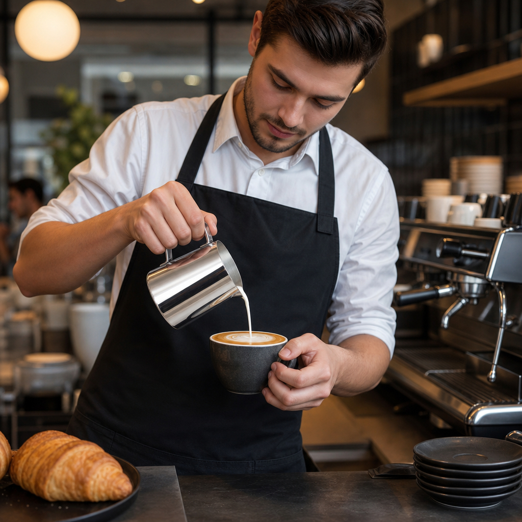 Stainless Steel Milk Jug 340ml for Coffee Service