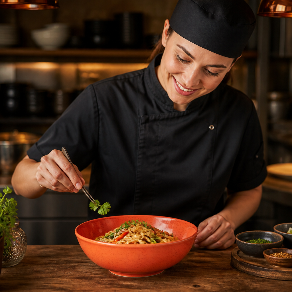 Noodle Bowl 37.8oz Vitrified Ceramic for Fun Dishes (Pack of 6)