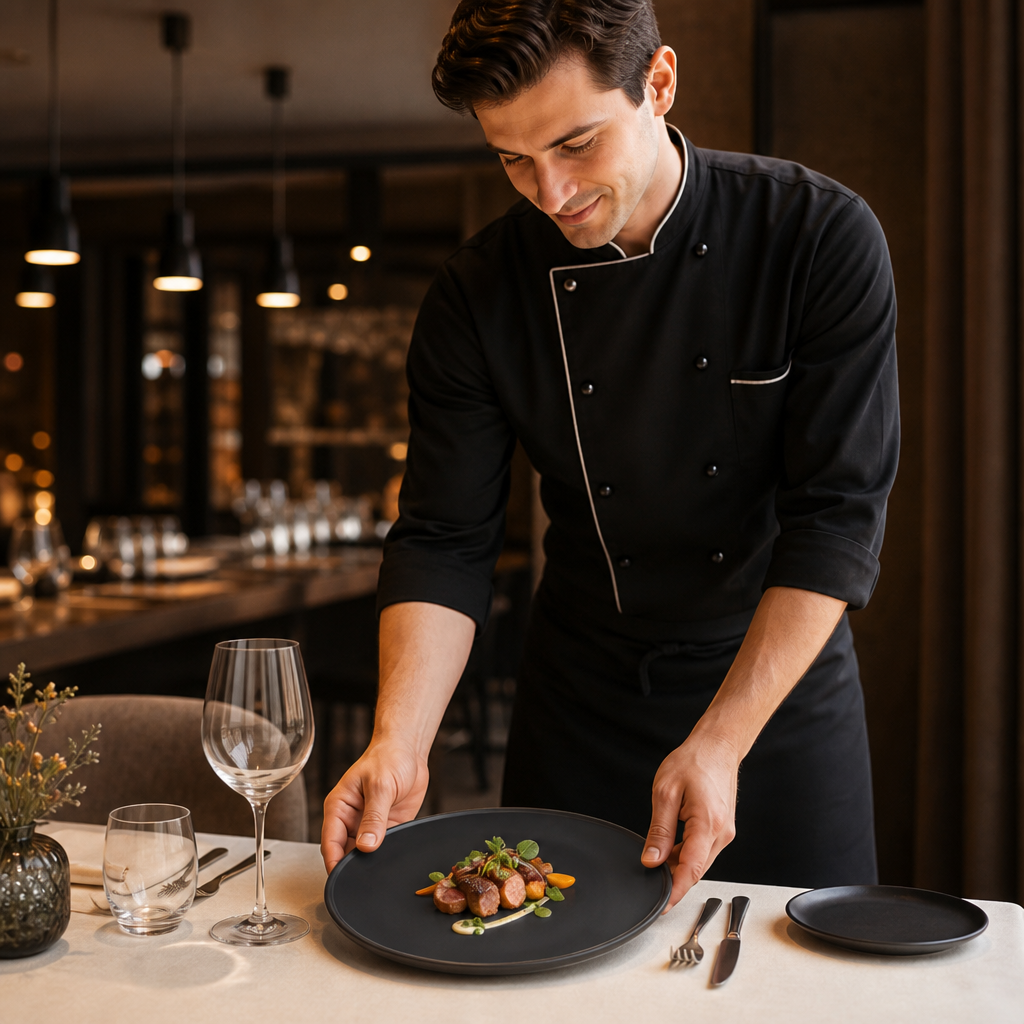 Slate Plates 270mm Ceramic for Stylish Dining (Pack of 6)