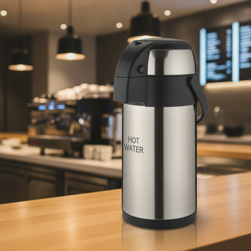 Stainless Steel Pump Action Airpot 3L for Hot Drink Service