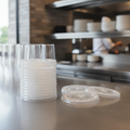 Clear rPET Flat Lids for 12-20oz Cups for Soft Drinks (Pack of 400)