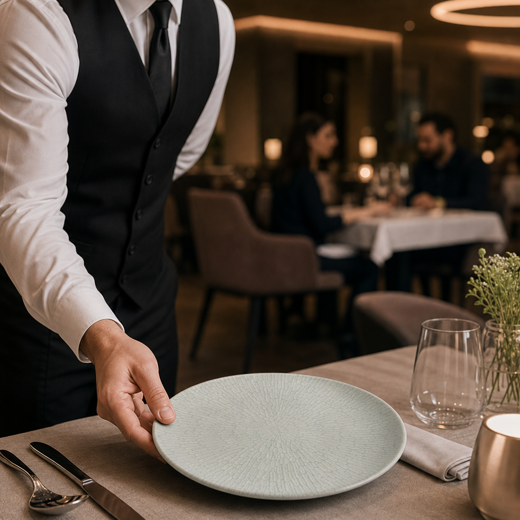 Plates 217mm Vitrified Ceramic for Dining (Pack of 12)